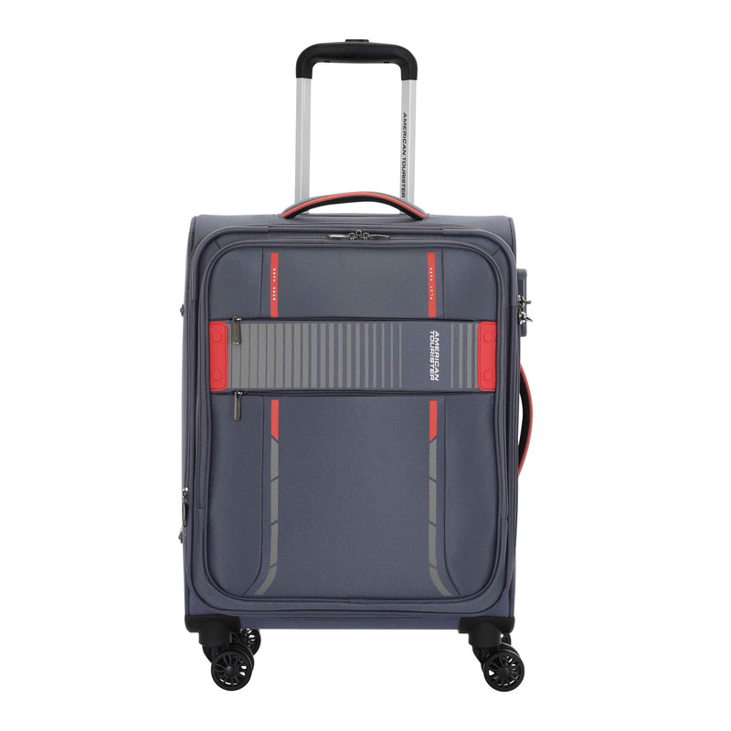 American Tourister Crux 8-Wheel Polyester Softside Expandable Spinner Trolley