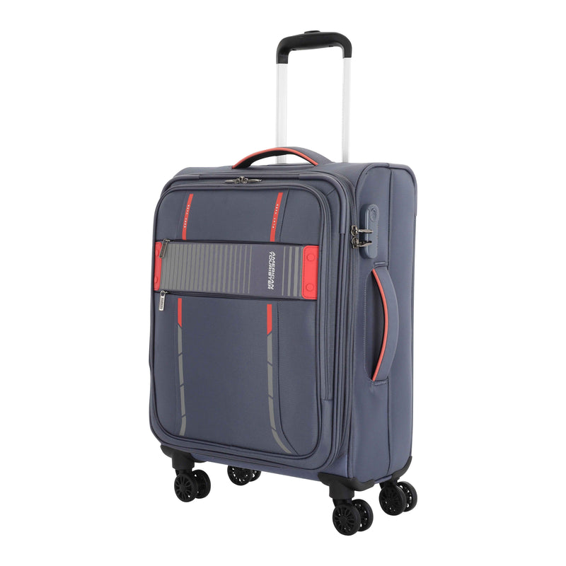 American Tourister Crux 8-Wheel Polyester Softside Expandable Spinner Trolley