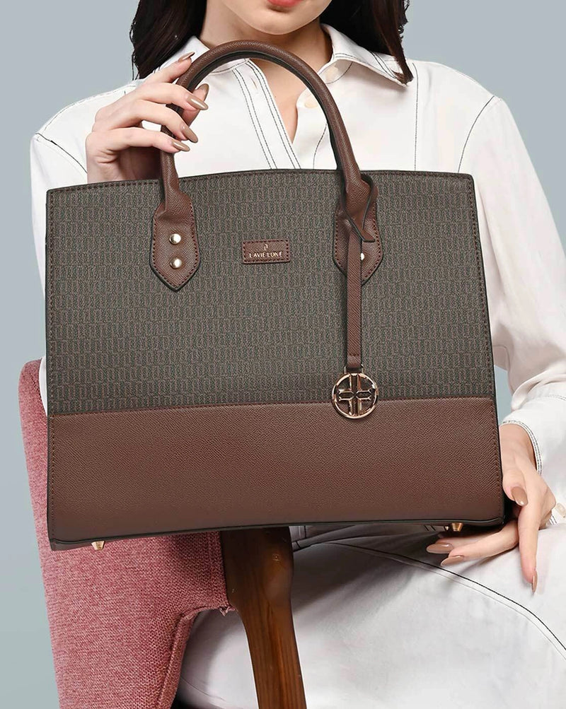 Lavie Luxe Ellon24 Satchel — Brown