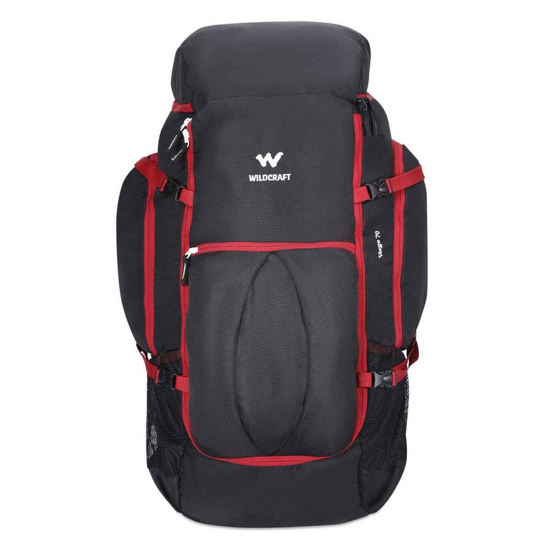 Wildcraft Verge 70 L Rucksack in Black — front view