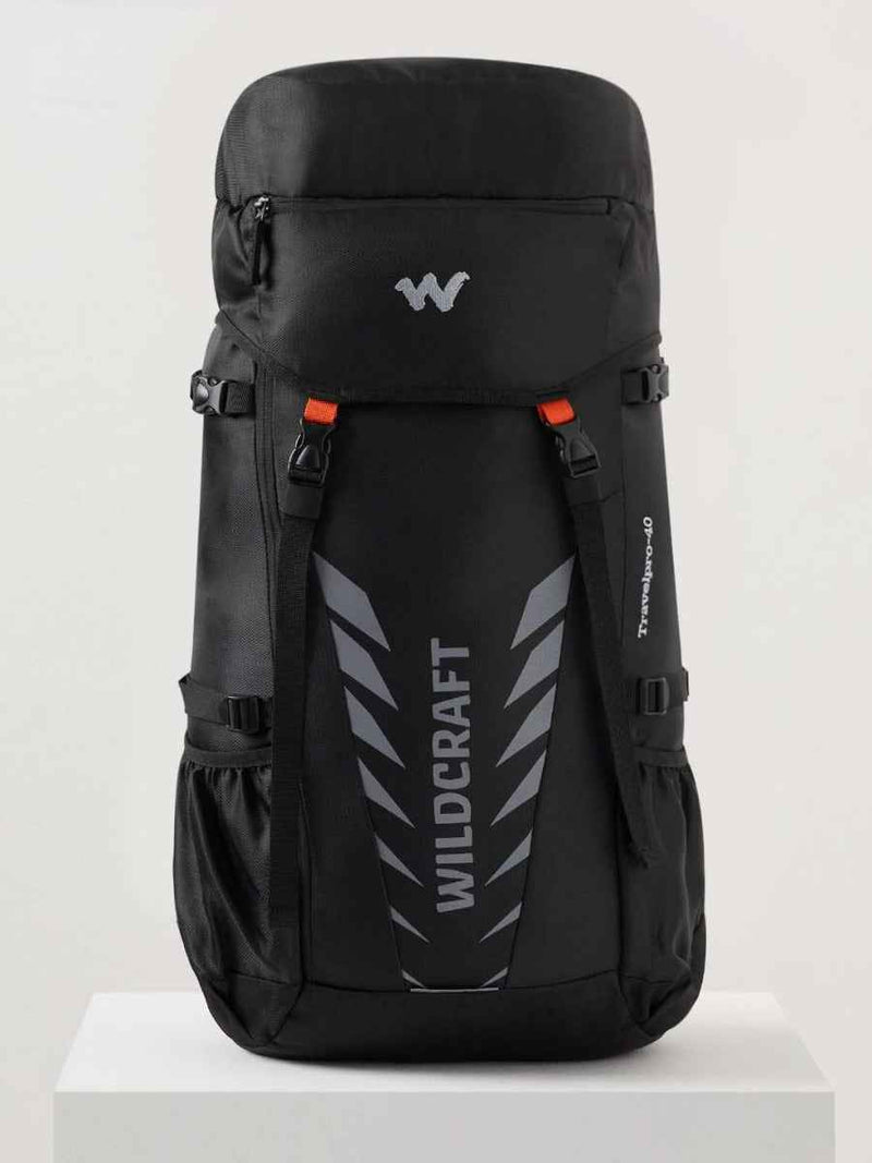 Wildcraft Travel Pro 40 L Rucksack in Black — front view