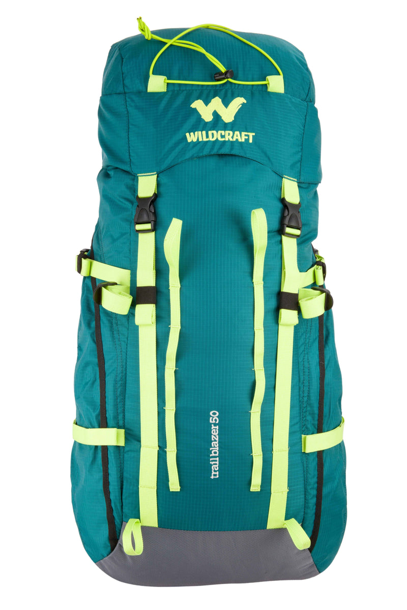 Wildcraft Trailblazer Trekking Rucksack in Teal — front view