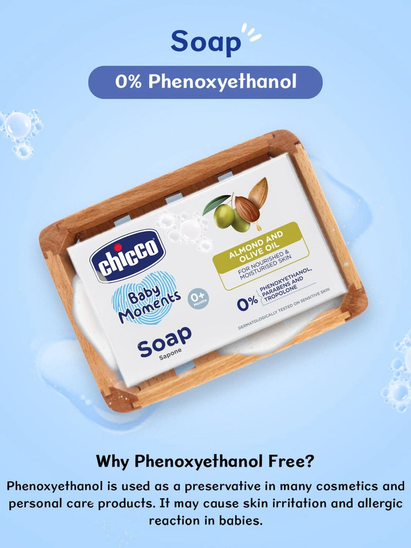 Chicco Baby Moments Soap — Buy 3 Get 1 Free Nourishing Bath Bar
