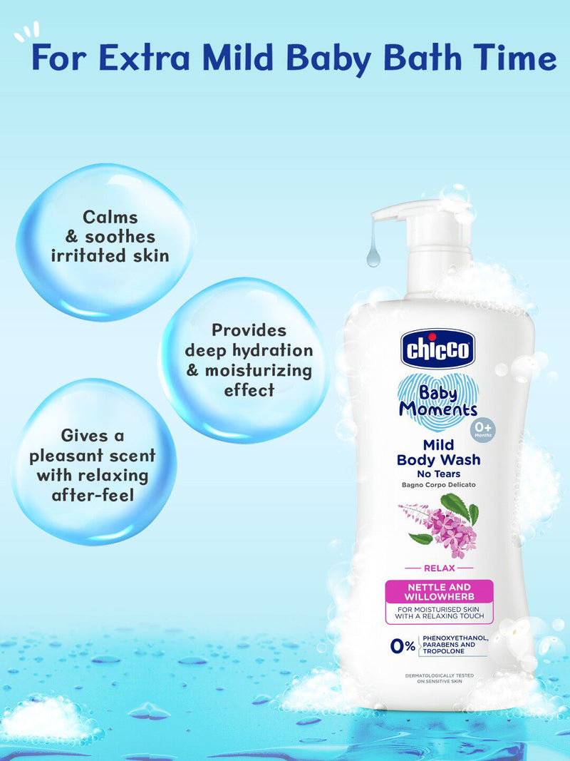 Chicco Baby Moments Mild Body Wash With Nettle & Willowherb - image 3 of 8 - Baby Care
