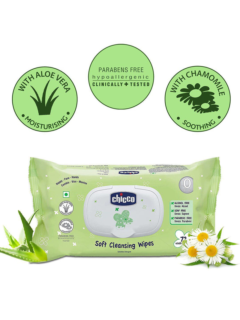 Chicco Baby Moments Soft Cleansing Wipes - image 1 of 9 - Baby Care