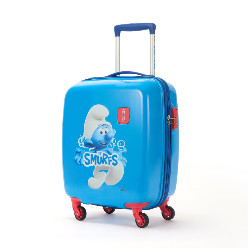 American Tourister Smurfs Kids Hardside Trolley 53cm Blue