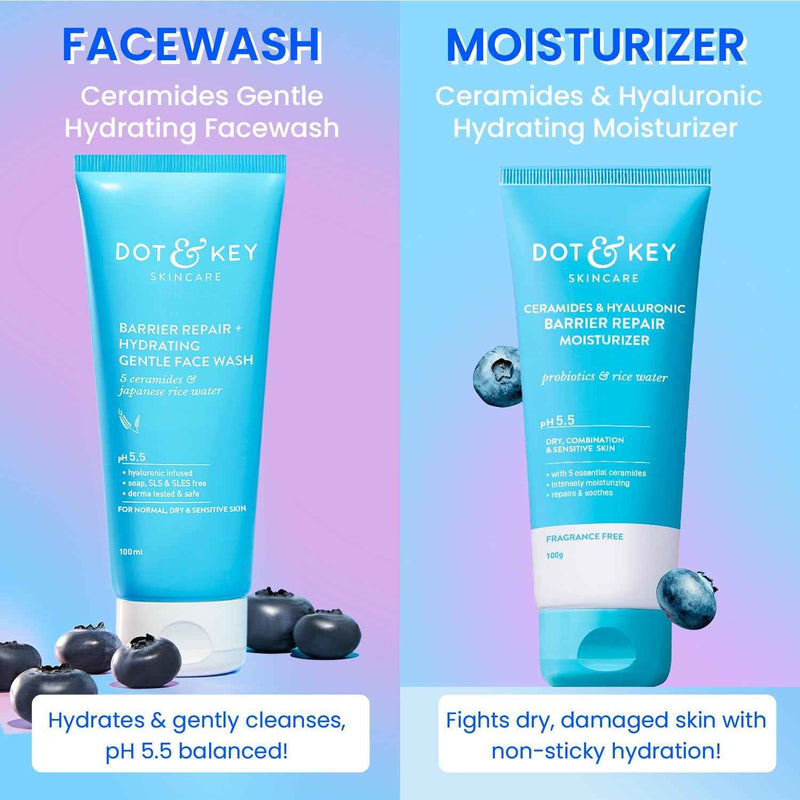 Dot & Key Hydrating Barrier Repair Duo (Face Wash + Moisturizer)