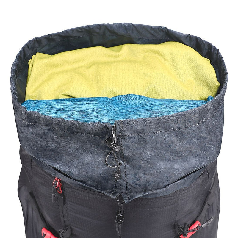 Wildcraft Trailblazer Pro 55 L trekking rucksack in Black - back panel view