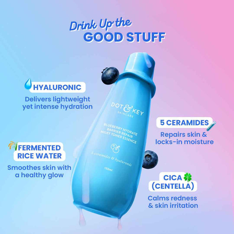 Dot & Key Blueberry Hydrate Barrier Repair Milk Face Toner