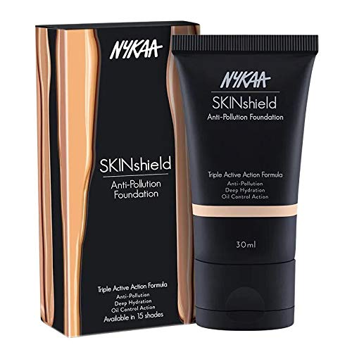 Nykaa SkinShield Anti-Pollution Matte Foundation — side view