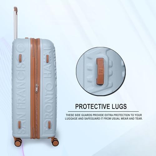 IT Luggage Destinations Blue TSA lock
