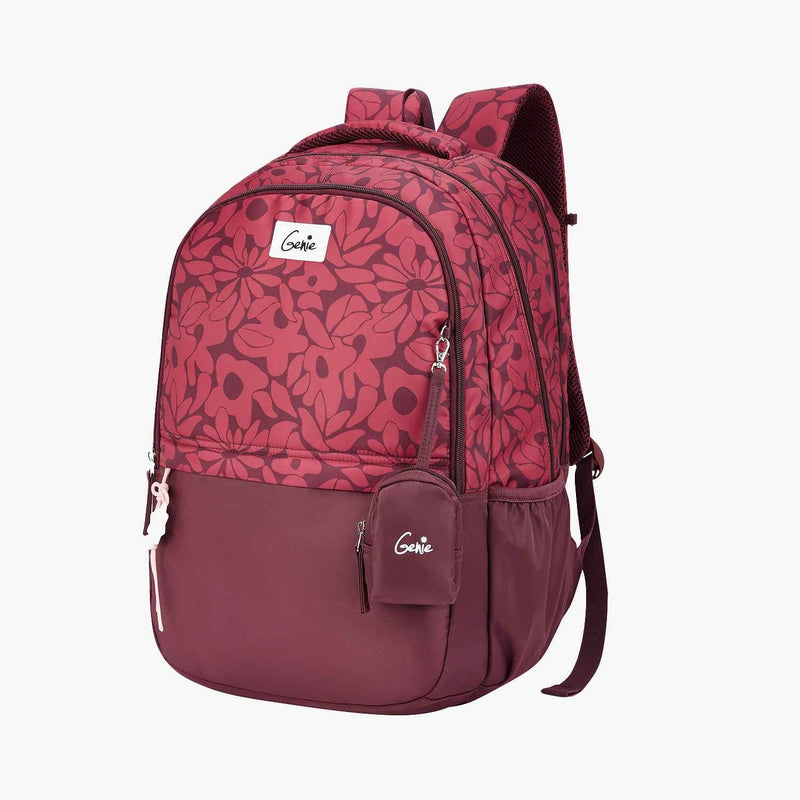 Genie Eleanor 40L Laptop Backpack With Raincover - Rust