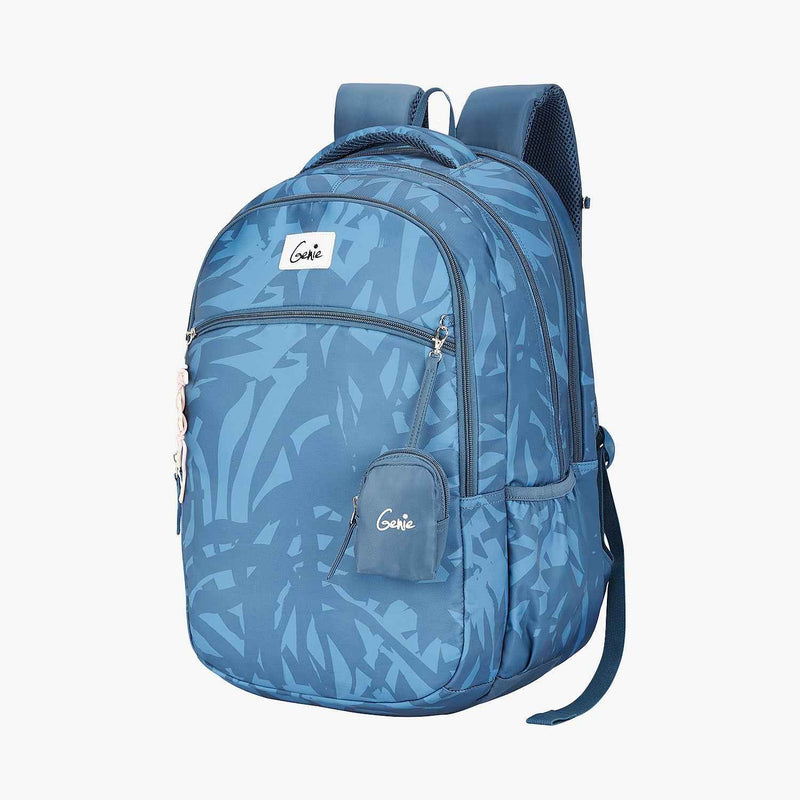 Genie Velora 40L Laptop Backpack With Raincover - Steel Blue