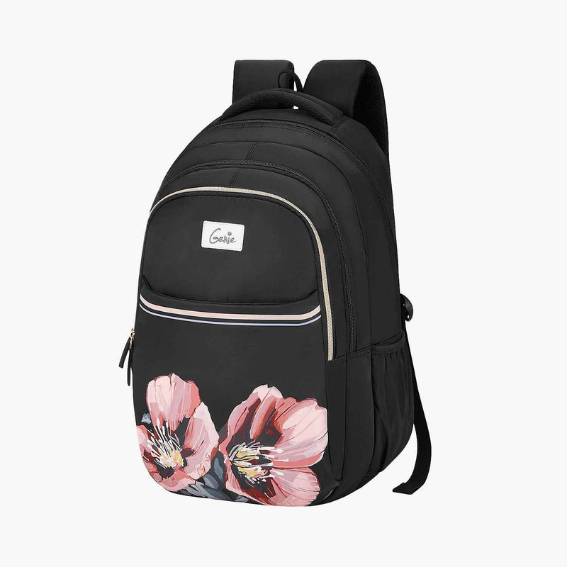 Genie Evepetal 36L Laptop Backpack With Raincover - Black