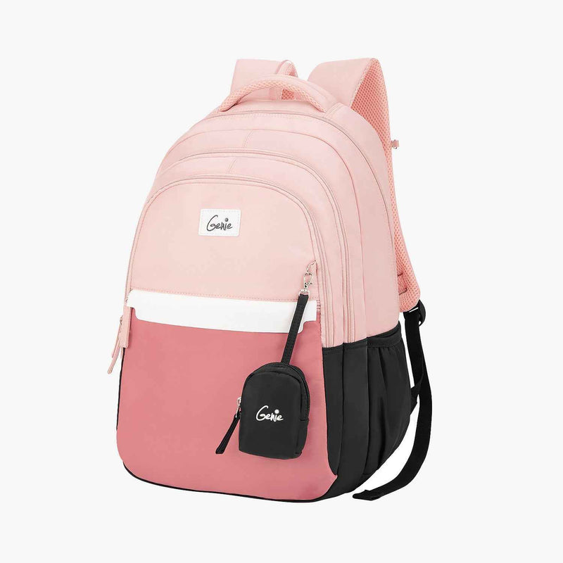 Genie Vibecheck 36L Laptop Backpack With Raincover - Beige