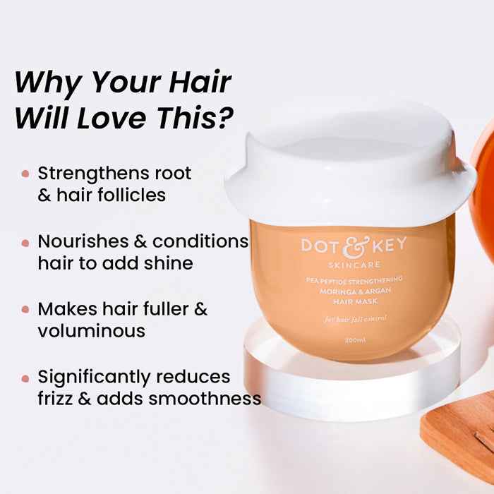 Dot & Key Pea Peptide Strengthening Moringa & Argan Hair Mask