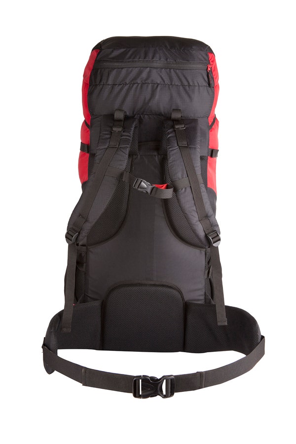 Wildcraft Cliff 60 L rucksack in Red - detail