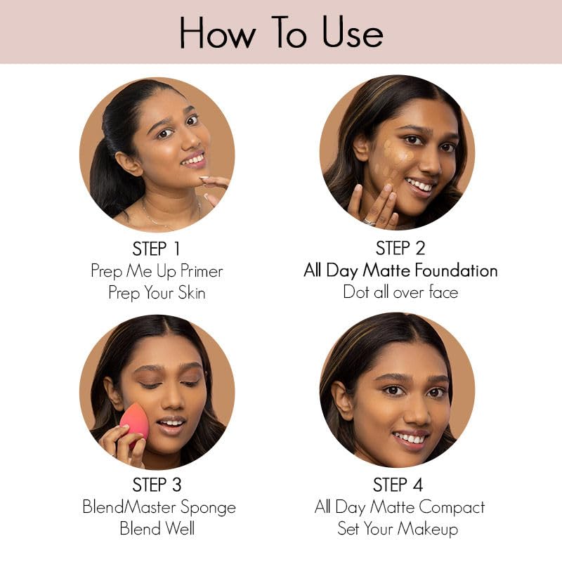 Nykaa All Day Matte Foundation — side view