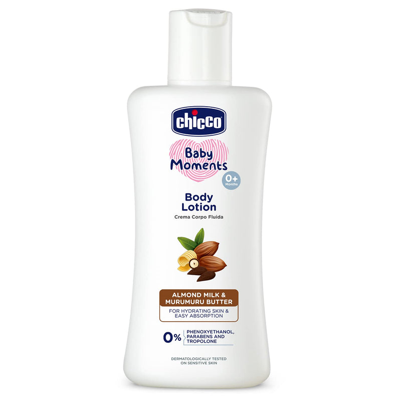 Chicco Baby Moments Body Lotion for Babies | Almond Milk & Murumuru Butter, 100ml | Quick Absorb Formula with Natural Ingredients for Ultra Soft Skin - image 10 of 27 - COSMETIC
