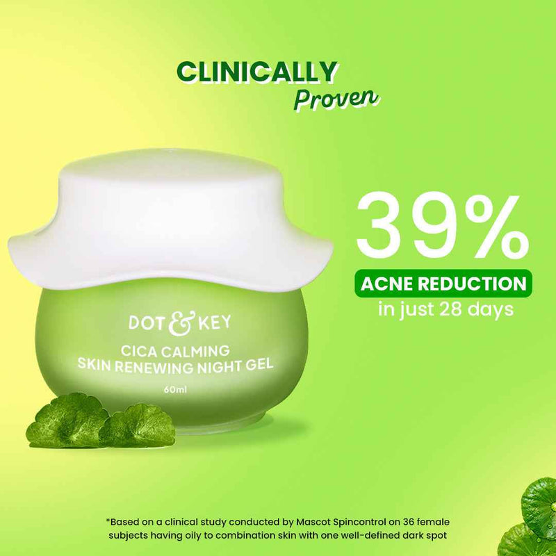 Dot & Key Cica Calming Night Gel (Niacinamide + Green Tea)