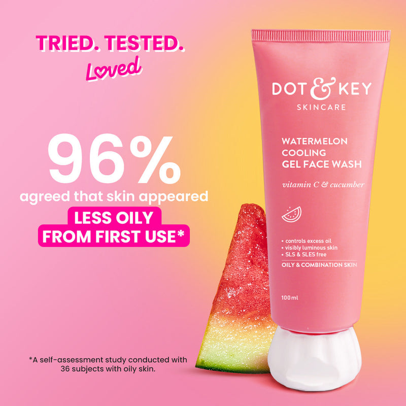 Dot & Key Watermelon Gel Face Wash how to use
