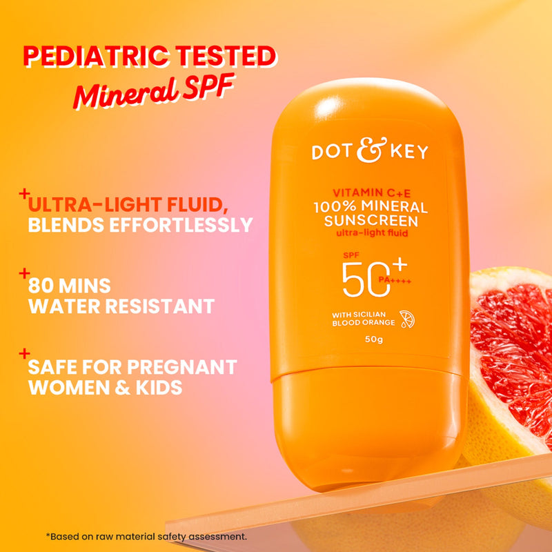 Dot & Key Vitamin C + E Mineral Sunscreen no white cast