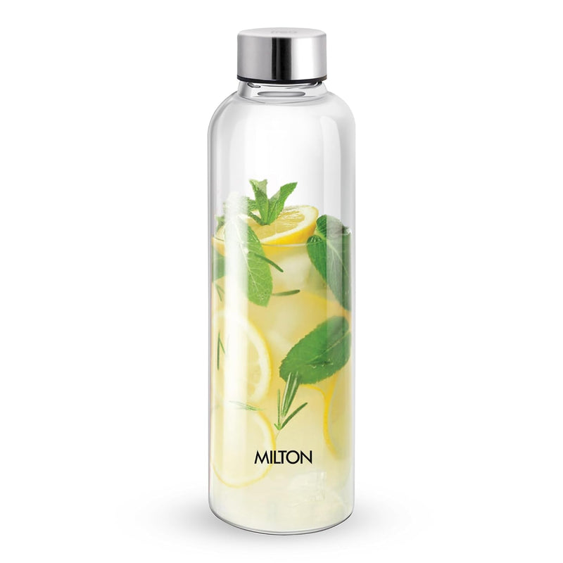 Milton Costa Plastic Water Bottle 1000ml Transparent — front view