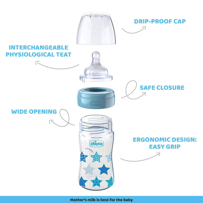 Chicco Well-Being Feeding Bottle - image 4 of 8 - Feeding Bottle