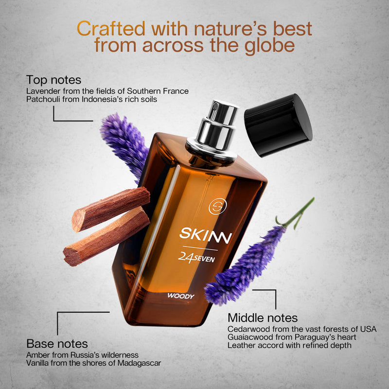 Skinn 24Seven Woody Eau De Parfum For Him - image 3 of 5