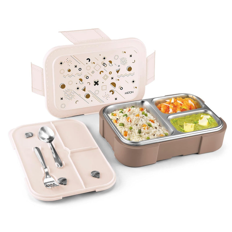 Milton Bravo 3 Steel Thermoware Lunchbox 600ml