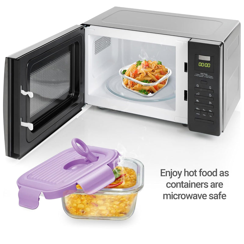 Milton Lumino Fresh Square Tiffin 3 Pc 320ml Peach