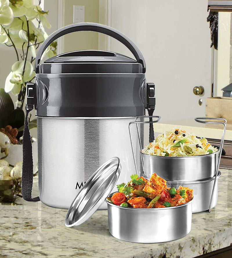 Milton Legend Insulated Stainless Steel Tiffin Box 260ml — back view