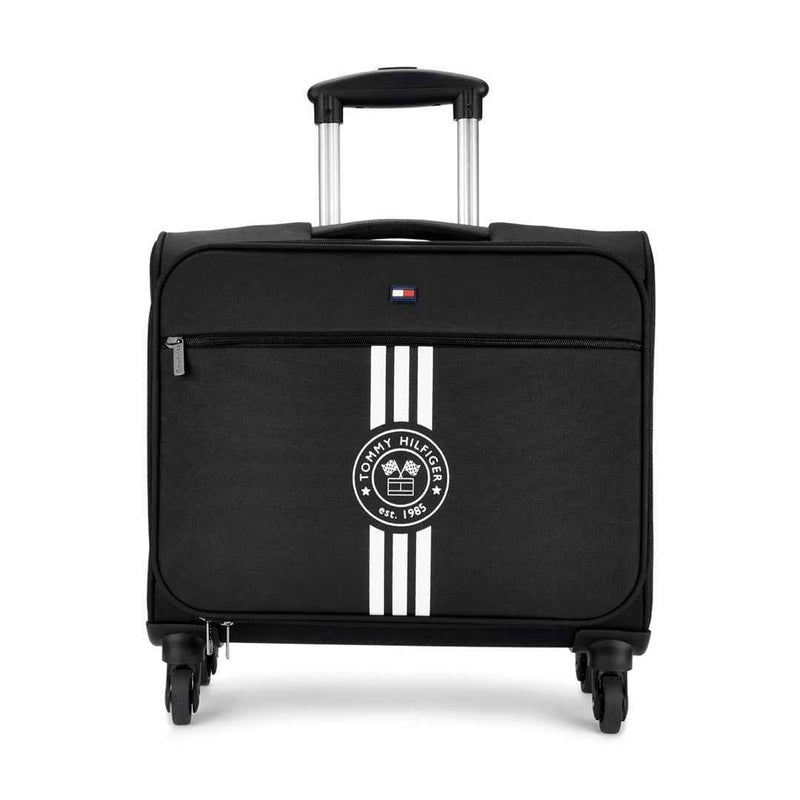 Tommy Hilfiger Planetary X Overnighter Soft Luggage in Black — front view
