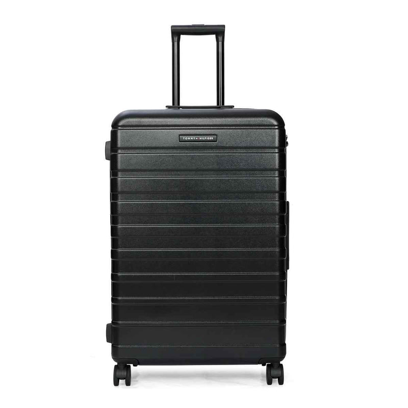 Tommy Hilfiger Hoover X Hardside Trolley Bag in Black — front view
