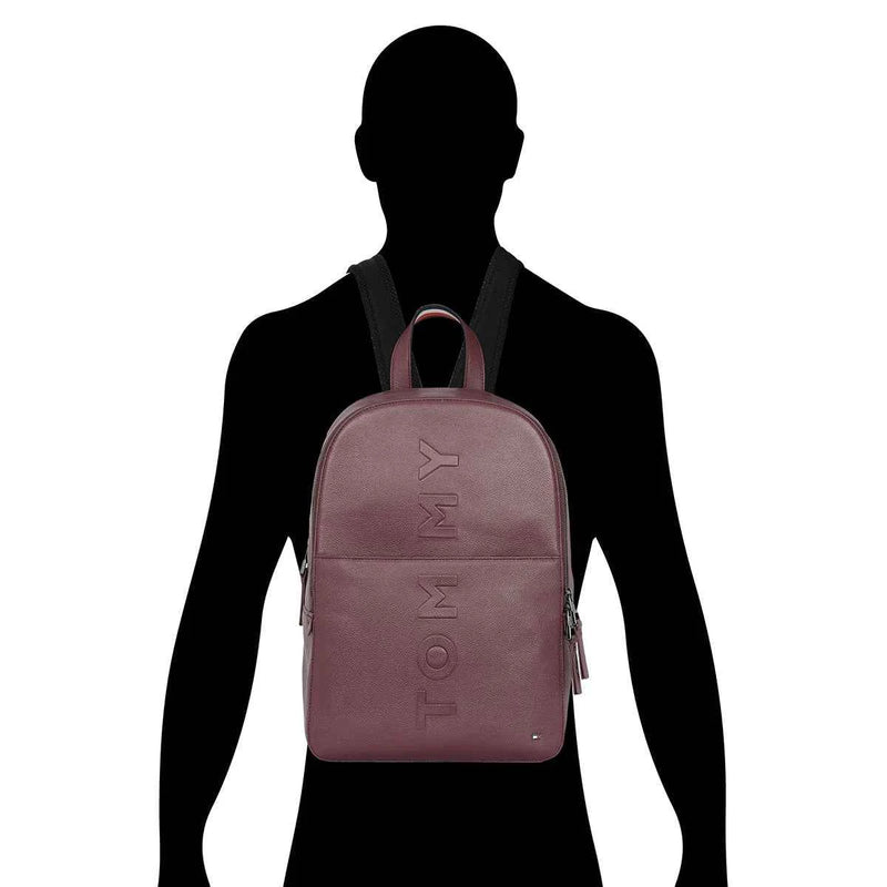 Tommy Hilfiger Premium Leather Line Time-square Laptop Backpack - image 2 of 7 - Backpacks
