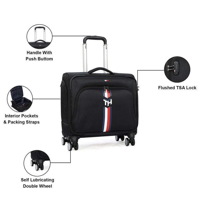 Tommy Hilfiger Kingsville overnighter in Black — view 4