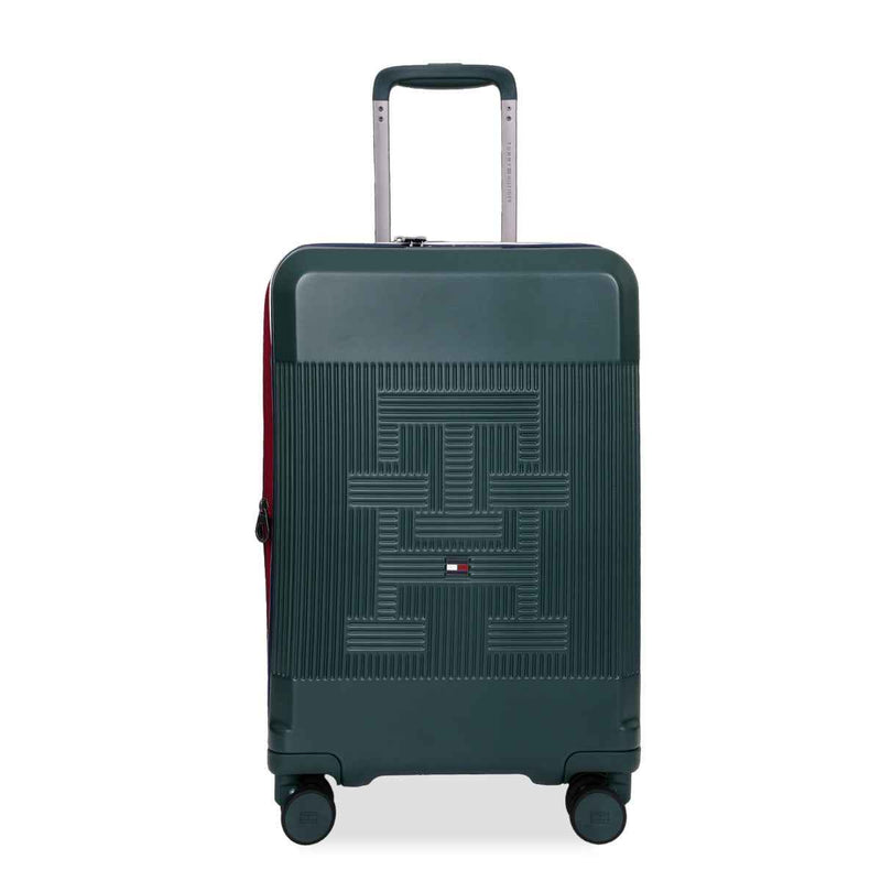 Tommy Hilfiger Patrick Hardside Trolley Bag in Ornamental Green — front view