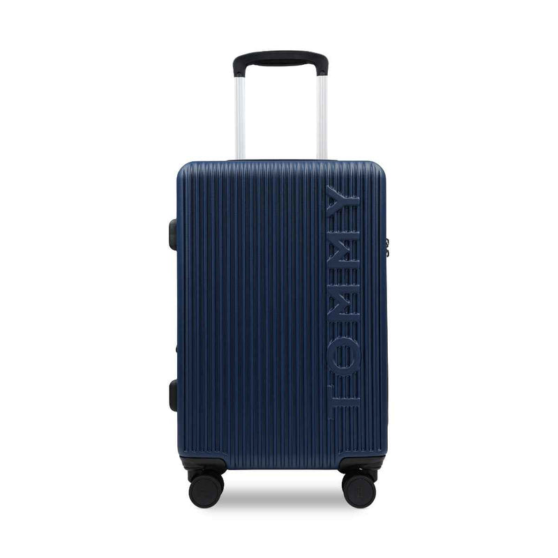Tommy Hilfiger Empire Pro Hardside Trolley Bag in Navy — front view