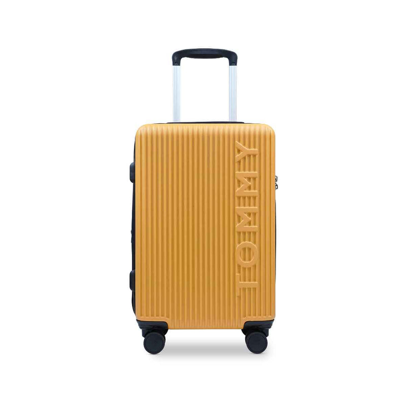 Tommy Hilfiger Empire Pro Hardside Trolley Bag in Yellow — front view