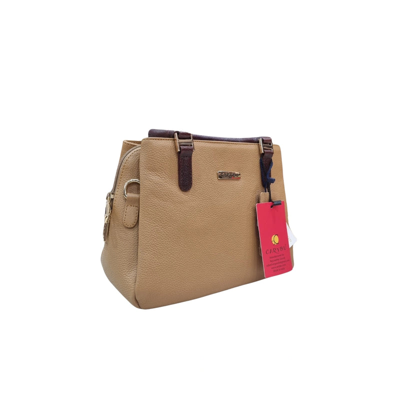 Carybu Leather Handbag — Women's Mustard (Small)