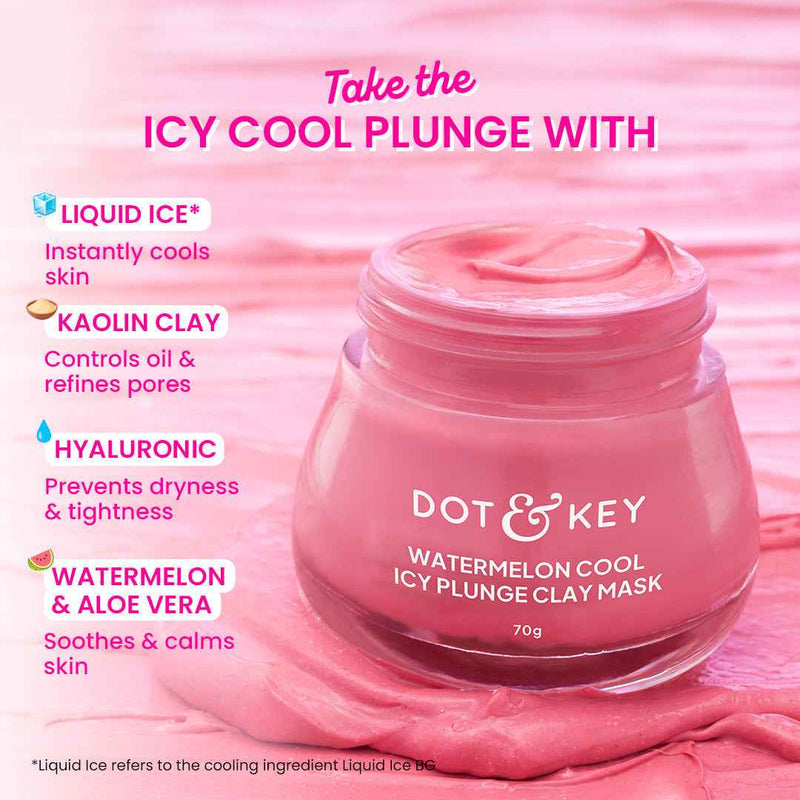 Dot & Key Watermelon Cool Icy Plunge Clay Mask