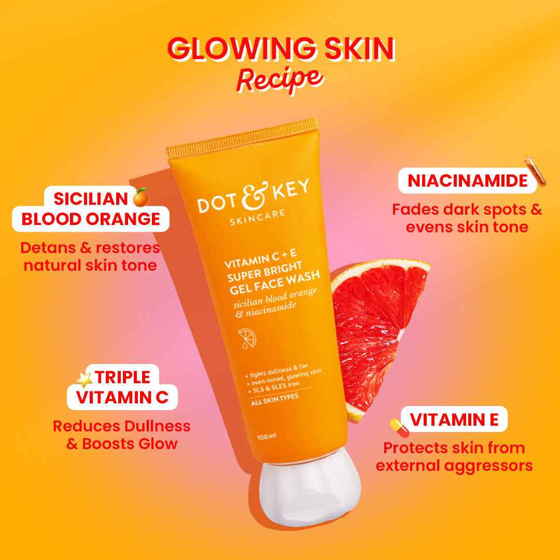 Dot & Key Good to Glow Vitamin C Combo (Face Wash + Sunscreen)