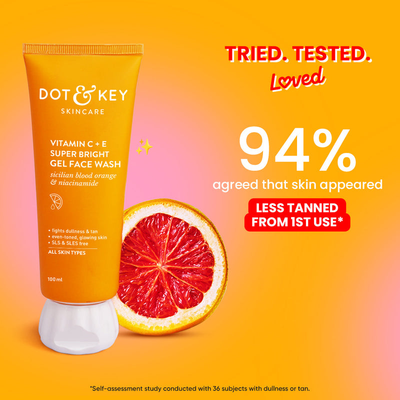 Dot & Key Vitamin C + E Gel Face Wash how to use
