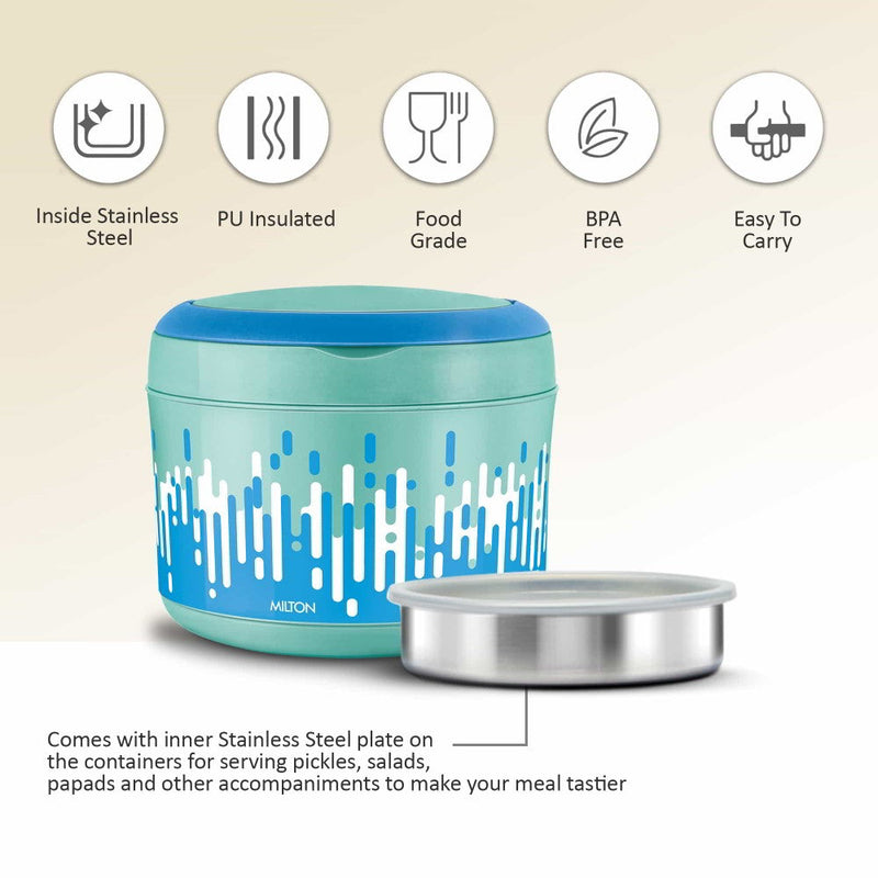 Milton Big Bite Lunchbox Aqua Green