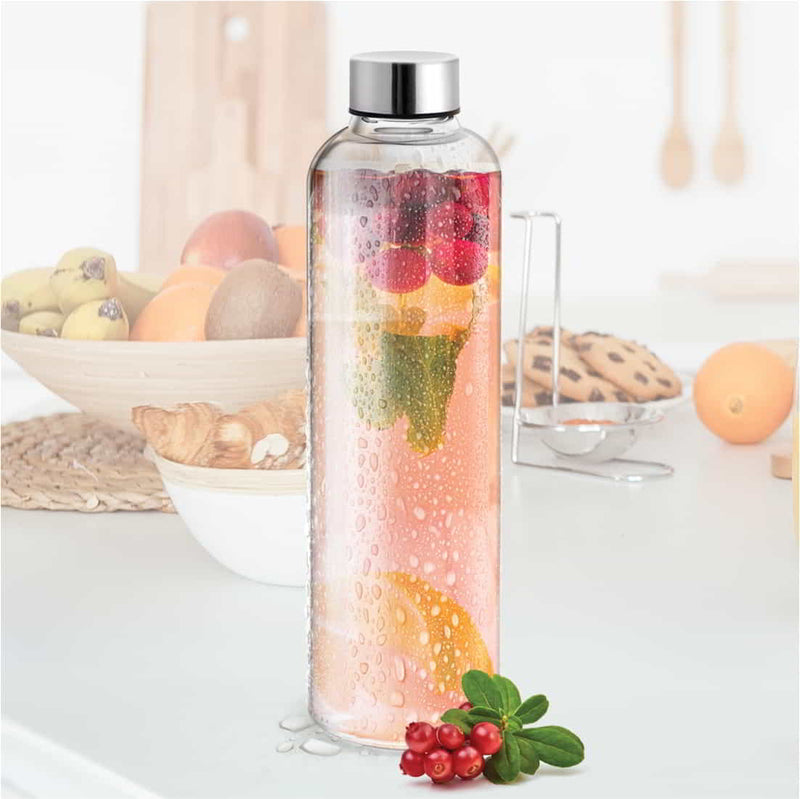 Treo by Milton Clarion Borosilicate Glass Bottle — front view