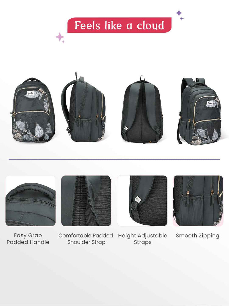 Genie Canopy 36L Laptop Backpack With Raincover - Grey