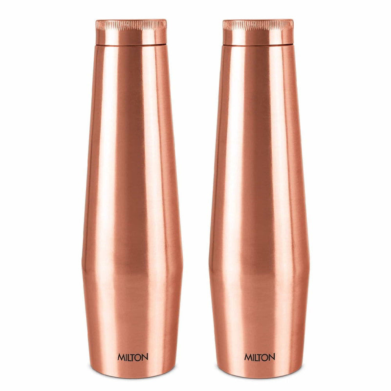 Milton Copper Crown Pure Copper Water Bottle 1100ml — side view