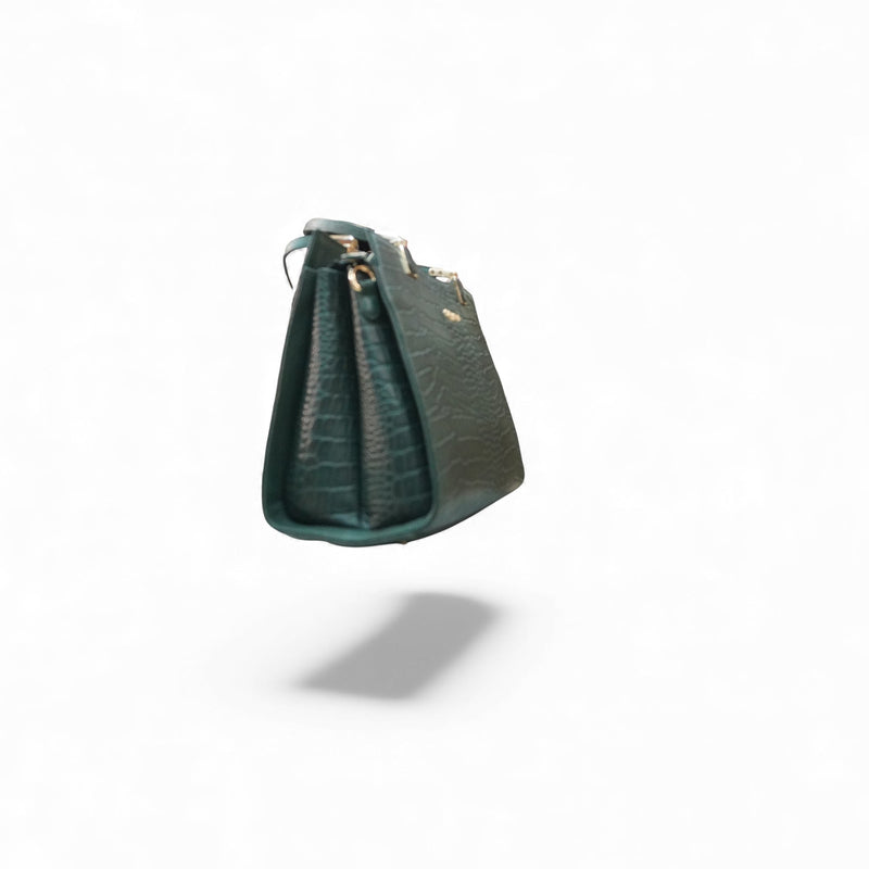 Midnight Blue Structured Handbag — side