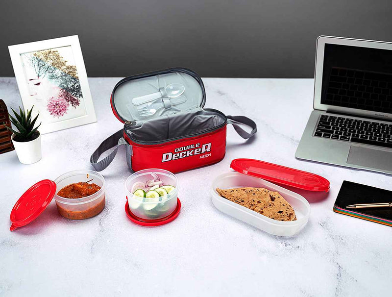Milton Double Decker Plastic Lunch Box