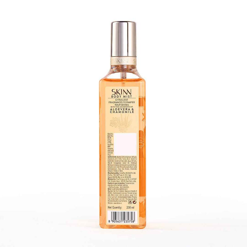 Skinn Body Mist Citrus Zest for Women